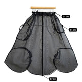 frankygrow オーガンジー ロングスカート ブラック レディース フランキーグロウ【中古】5-1105M∞