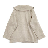 suie 3210-69-07 ウール混 パイル地 ジャケット ショート丈 コート ベージュ レディース スイ【中古】5-1103T♪