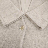 suie 3210-69-07 ウール混 パイル地 ジャケット ショート丈 コート ベージュ レディース スイ【中古】5-1103T♪