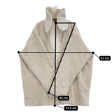 suie 3210-69-07 ウール混 パイル地 ジャケット ショート丈 コート ベージュ レディース スイ【中古】5-1103T♪