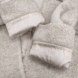 suie 3210-69-07 ウール混 パイル地 ジャケット ショート丈 コート ベージュ レディース スイ【中古】5-1103T♪