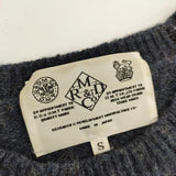 R&D.M.Co- 日本製 ウール100％ サイズS セーター ニット ネイビー レディース オールドマンズテーラー【中古】5-1007T△