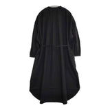 R&D.M.Co- コットン ノーカラー 紐ベルト付き シャツドレス プルオーバー ワンピース ブラック レディース オールドマンズテーラー【中古】5-1105M∞