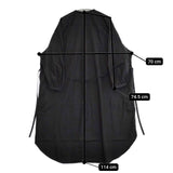 R&D.M.Co- コットン ノーカラー 紐ベルト付き シャツドレス プルオーバー ワンピース ブラック レディース オールドマンズテーラー【中古】5-1105M∞