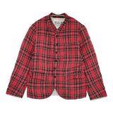 R&D.M.Co- リネン タータンチェック サイズS ジャケット レッド レディース オールドマンズテーラー【中古】5-1018M♪