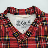 R&D.M.Co- リネン タータンチェック サイズS ジャケット レッド レディース オールドマンズテーラー【中古】5-1018M♪