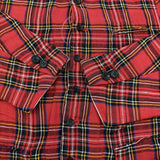 R&D.M.Co- リネン タータンチェック サイズS ジャケット レッド レディース オールドマンズテーラー【中古】5-1018M♪