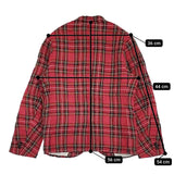 R&D.M.Co- リネン タータンチェック サイズS ジャケット レッド レディース オールドマンズテーラー【中古】5-1018M♪