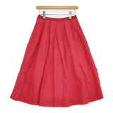 R&D.M.Co- リネンシルク ロングスカート レッド レディース オールドマンズテーラー【中古】5-1105M∞