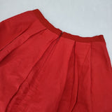 R&D.M.Co- リネンシルク ロングスカート レッド レディース オールドマンズテーラー【中古】5-1105M∞