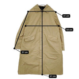 R&D.M.Co- XS 中綿ライナー付き ガーメントダイ ステンカラーコート ベージュ レディース オールドマンズテーラー【中古】5-1127T∞