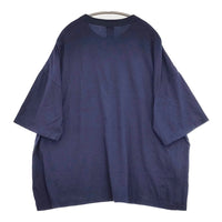 homspun 30/1天竺 BIG Tシャツ M オーバーサイズ ビッグシルエット 半袖Ｔシャツ カットソー ネイビー レディース ホームスパン【中古】5-0809S♪