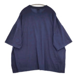homspun 30/1天竺 BIG Tシャツ M オーバーサイズ ビッグシルエット 半袖Ｔシャツ カットソー ネイビー レディース ホームスパン【中古】5-0809S♪