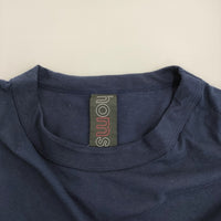 homspun 30/1天竺 BIG Tシャツ M オーバーサイズ ビッグシルエット 半袖Ｔシャツ カットソー ネイビー レディース ホームスパン【中古】5-0809S♪