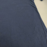 homspun 30/1天竺 BIG Tシャツ M オーバーサイズ ビッグシルエット 半袖Ｔシャツ カットソー ネイビー レディース ホームスパン【中古】5-0809S♪