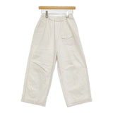 ゴーシュ カツラギワイドパンツ G184-P030 サイズ2 パンツ ホワイト レディース ゴーシュ【中古】5-1018G♪