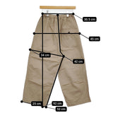 ゴーシュ カツラギワイドパンツ G234-P026 サイズ2 イージー パンツ ベージュ レディース ゴーシュ【中古】5-1018G♪