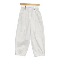 かぐれ コットンクロップドパンツ GA46-24M016 定価15400円 イージー クロップドパンツ ホワイト レディース かぐれ【中古】5-0815M♪