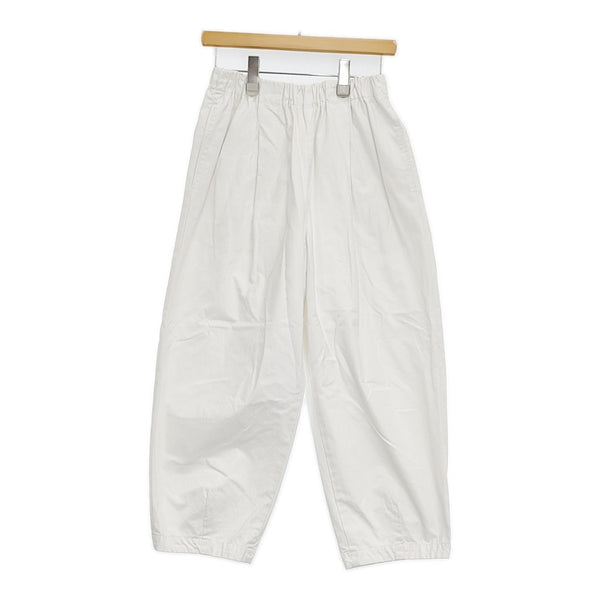 かぐれ コットンクロップドパンツ GA46-24M016 定価15400円 イージー クロップドパンツ ホワイト レディース かぐれ【中古】5-0815M♪