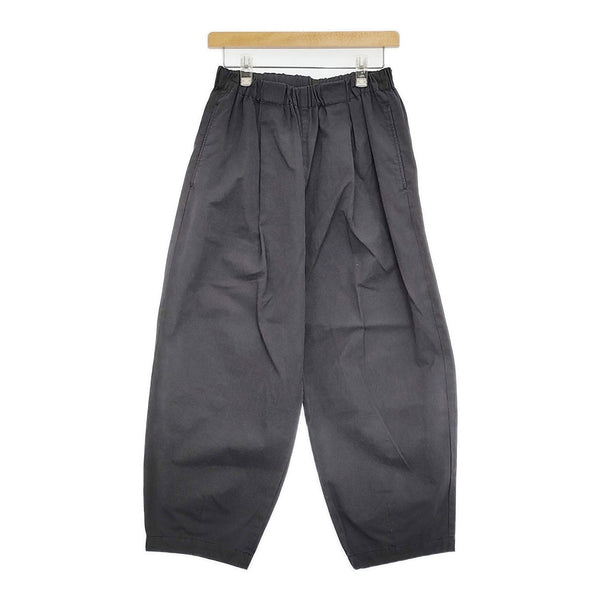 かぐれ コットンクロップドパンツ 定価15400円 GA46-24M016 イージー クロップドパンツ チャコールグレー レディース かぐれ【中古】5-0731M♪