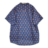 OUTIL CHEMISIER COLETTA フラワープリント 定価33000円 花柄 オープンカラー 半袖シャツ 25SS ブルー ピンク メンズ ウティ【中古】5-0731S♪