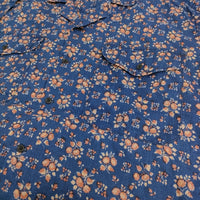 OUTIL CHEMISIER COLETTA フラワープリント 定価33000円 花柄 オープンカラー 半袖シャツ 25SS ブルー ピンク メンズ ウティ【中古】5-0731S♪
