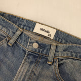 Oblada オブラダ 1980 USED BLUE ストレートデニム 26 定価27500円 ジーンズ デニムパンツ ブルー レディース【中古】5-1103G∞