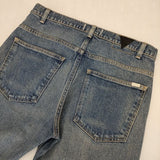 Oblada オブラダ 1980 USED BLUE ストレートデニム 26 定価27500円 ジーンズ デニムパンツ ブルー レディース【中古】5-1103G∞