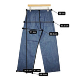 45R/45rpm Bakkurii ライトオンス コットン インディゴ デニムパンツ ネイビー レディース フォーティーファイブアールピーエム【中古】5-1016G∞