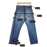 Shinzone ストレートデニム 38 17SMSPA02 ジーンズ デニムパンツ ブルー レディース シンゾーン【中古】5-1016G∞