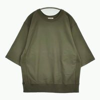 INTERIM REVERSE WEAVE S/S HARD TWIST SWEAT SHIRT サイズ5 定価19800円 スウェット カーキ メンズ インテリム【中古】5-0731S♪
