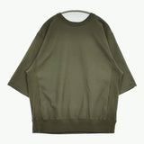 INTERIM REVERSE WEAVE S/S HARD TWIST SWEAT SHIRT サイズ5 定価19800円 スウェット カーキ メンズ インテリム【中古】5-0731S♪