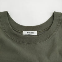 INTERIM REVERSE WEAVE S/S HARD TWIST SWEAT SHIRT サイズ5 定価19800円 スウェット カーキ メンズ インテリム【中古】5-0731S♪