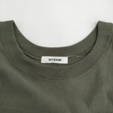 INTERIM REVERSE WEAVE S/S HARD TWIST SWEAT SHIRT サイズ5 定価19800円 スウェット カーキ メンズ インテリム【中古】5-0731S♪