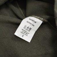 INTERIM REVERSE WEAVE S/S HARD TWIST SWEAT SHIRT サイズ5 定価19800円 スウェット カーキ メンズ インテリム【中古】5-0731S♪