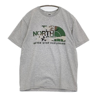 THE NORTH FACE TEK TEE ON31203 サイズM 迷彩ロゴ カモフラ 半袖Ｔシャツ カットソー グレー ザノースフェイス【中古】5-0809S♪