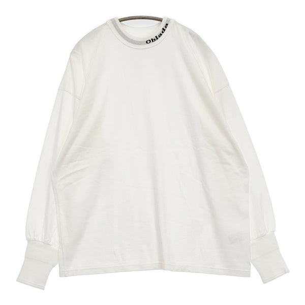 Oblada オブラダ GAME SHIRT 定価21780円 F2410CU01 長袖Ｔシャツ カットソー ロンＴ 24AW ホワイト レディース【中古】5-1018M♪