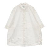 HOPE STOCKHOLM ホープ Deco Shirt WOM36 MAN44 コットン 半袖シャツ ホワイト メンズ【中古】6-0422S∞