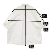 HOPE STOCKHOLM ホープ Deco Shirt WOM36 MAN44 コットン 半袖シャツ ホワイト メンズ【中古】6-0422S∞