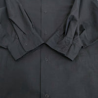 LOEFF リップクロス シャツ コットンシルク スナップボタン サイズ1 ブラウス シャツ ネイビー レディース ロエフ【中古】5-0809M♪