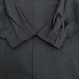 LOEFF リップクロス シャツ コットンシルク スナップボタン サイズ1 ブラウス シャツ ネイビー レディース ロエフ【中古】5-0809M♪