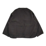 R&D.M.Co- ガーメントダイトリミングジャケット M 定価63800円 ノーカラージャケット ブラック レディース オールドマンズテーラー【中古】5-1018M♪