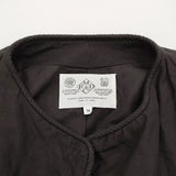 R&D.M.Co- ガーメントダイトリミングジャケット M 定価63800円 ノーカラージャケット ブラック レディース オールドマンズテーラー【中古】5-1018M♪