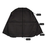 R&D.M.Co- ガーメントダイトリミングジャケット M 定価63800円 ノーカラージャケット ブラック レディース オールドマンズテーラー【中古】5-1018M♪