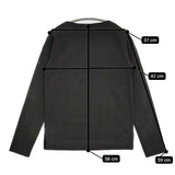 R&D.M.Co- ボートネック 長袖Ｔシャツ カットソー ロンＴ ブラック レディース オールドマンズテーラー【中古】5-1016M∞