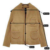 R&D.M.Co- ウールフェルトジャケット サイズL ジャケット キャメル レディース オールドマンズテーラー【中古】5-1022T♪