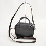 R&D.M.Co- レザー ボストンバッグ ミニ 定価49500円 ショルダーバッグ ブラック レディース オールドマンズテーラー【中古】5-1103G∞