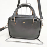 R&D.M.Co- レザー ボストンバッグ ミニ 定価49500円 ショルダーバッグ ブラック レディース オールドマンズテーラー【中古】5-1103G∞