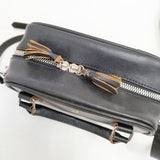 R&D.M.Co- レザー ボストンバッグ ミニ 定価49500円 ショルダーバッグ ブラック レディース オールドマンズテーラー【中古】5-1103G∞