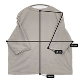 中川政七商店 強撚綿のプルオーバー 七分袖 定価8470円 カットソー グレー レディース 中川政七商店【中古】5-1016S∞